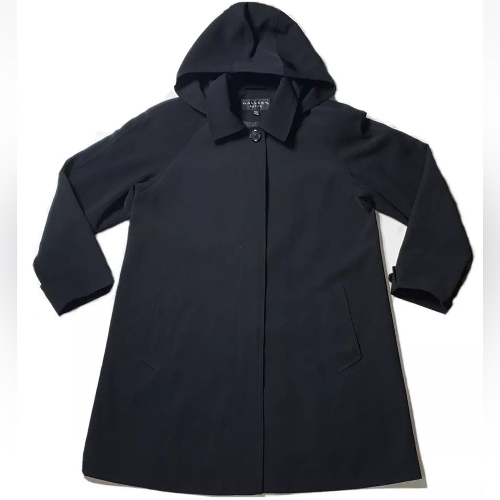 Gallery Detachable Hood, Collared Women’s Dress Coat